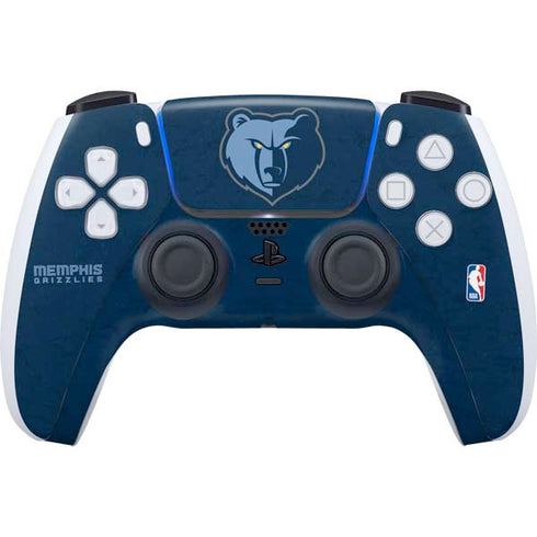 NBA Memphis Grizzlies Distressed PS5 Controller Skin